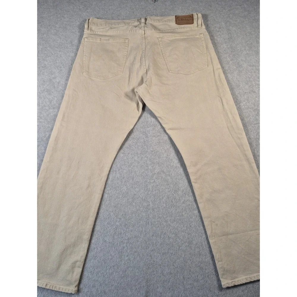 Polo Ralph Lauren Jeans Mens 36x30 Khaki Straight Fit Casual